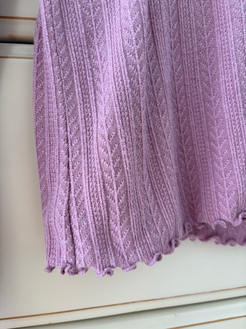 Pink Button-Front Knit Top - Picture 2 of 5